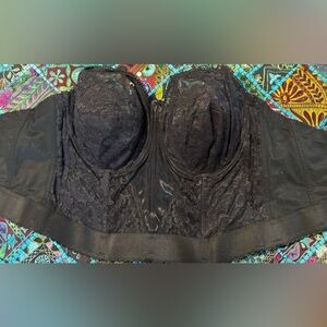 Goddess longline, strapless, bustier bra, 40F